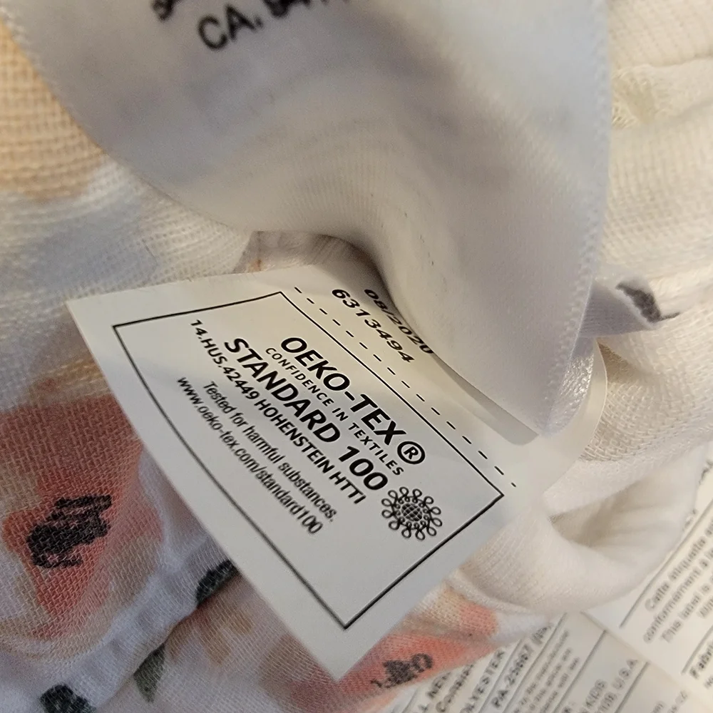 Pottery Barn Kids Meredith Muslin Wearable Blanket NEW! Blush